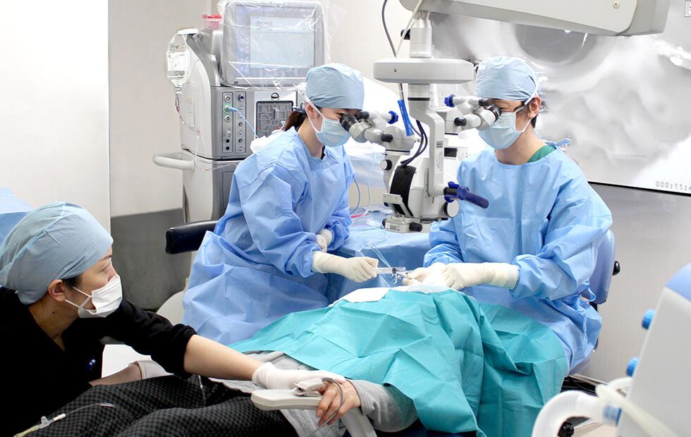 有田眼科の白内障手術に関わる医療スタッフ