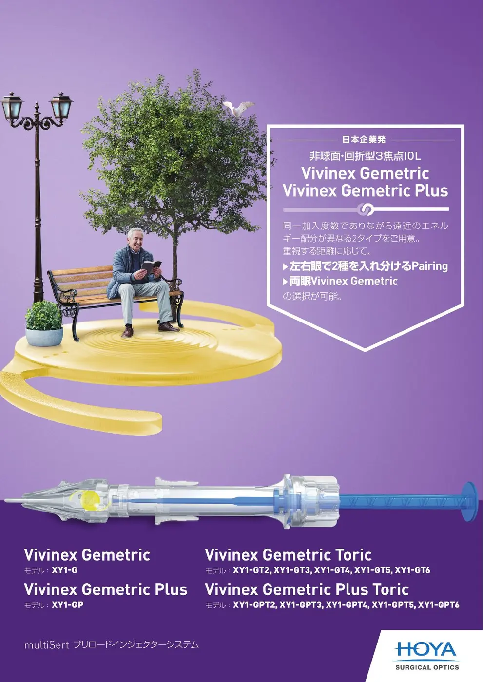 HOYA Vivinex GemetricとVivinex Gemetric Plusの製品資料